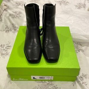 Sam Edelman Black Thatcher Leather Booties